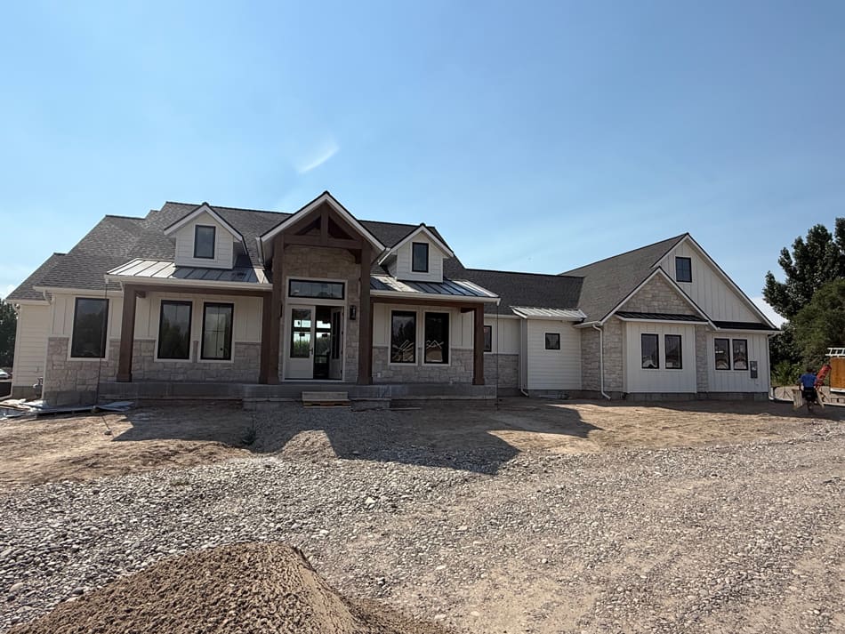 image7 Beautiful large home with stone, and wood beams.